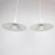 Semi pendant light pair by Bonderup & Thorup for Fog & Mørup/Lyfa, 1970s