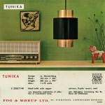 Tunika pendant light by Jo Hammerborg for Fog & Morup, early 1960s