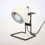 White 1970s Abo Randers Stat Danish ball lamp