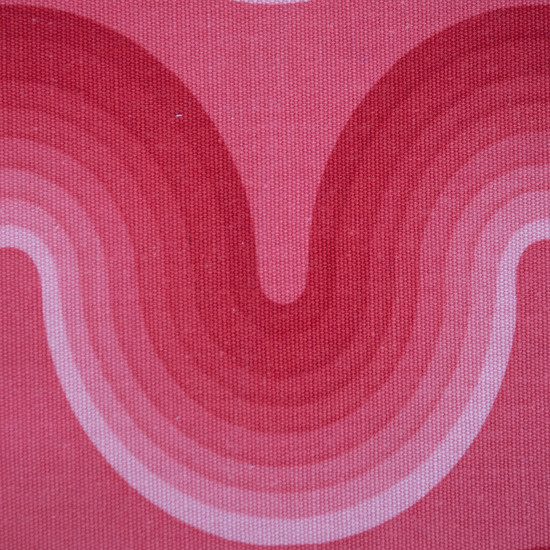 Verner Panton Mira-X Spectrum red Curve fabric tablemats original 1970s