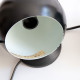 Black Mag ball light pair by Abo Randers/Lyfa of Denmark, 1970s