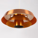 Copper Nova pendant light designed by Jo Hammerborg for Fog & Mørup, early 1960s