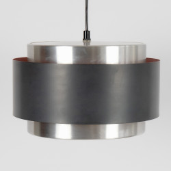 Saturn pendant light in aluminium by Jo Hammerborg for Fog & Morup, 1960s