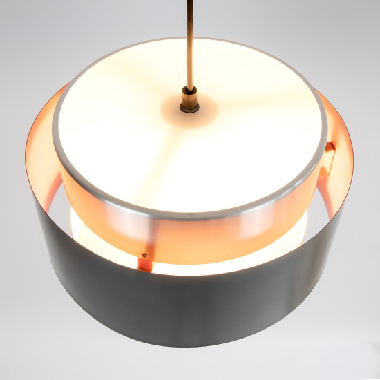 Saturn pendant light in aluminium by Jo Hammerborg for Fog & Morup, 1960s