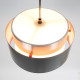Saturn pendant light in aluminium by Jo Hammerborg for Fog & Morup, 1960s
