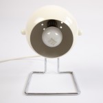 1970s Abo Randers Danish Stat pop art ball lamp in glossy white