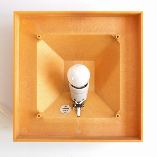 Kvadrille wall, table or shelf lamp designed by Bent Karlby for Lyfa, 1960s