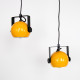 Space-age hanging ball lamps by Abo Randers of Denmark, 1970s