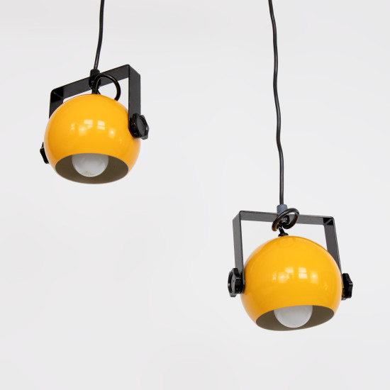Space-age hanging ball lamps by Abo Randers of Denmark, 1970s