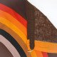 Tampella of Finland Sateensaari red yellow orange rainbow textile 1970s 
