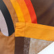 Tampella of Finland Sateensaari red yellow orange rainbow textile 1970s 