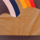 Tampella of Finland Sateensaari red yellow orange rainbow textile 1970s 