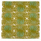 1950s/60s midcentury Swedish art textile with stylised leaf design in the style of Viola Gråsten