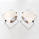 Abo Randers Stat Danish pop art ball lamps pair in glossy white, 1970s 