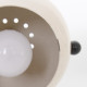 Abo Randers Stat Danish pop art ball lamps pair in glossy white, 1970s 