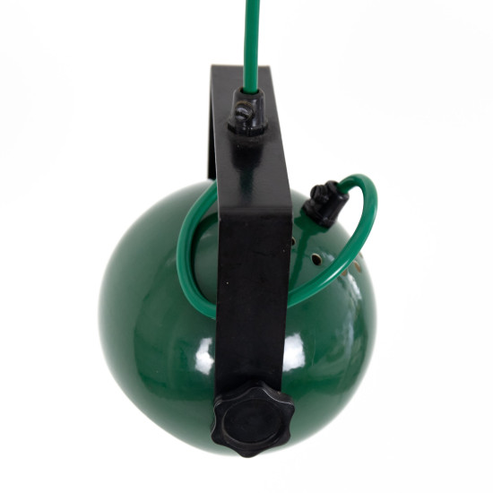 Green space-age hanging ball lamp by Abo Randers of Denmark, 1970s