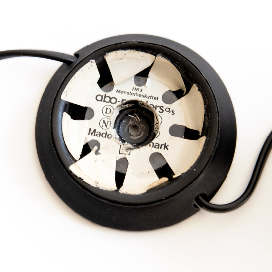 Red Mag ball light pair by Abo Randers of Denmark, 1960s