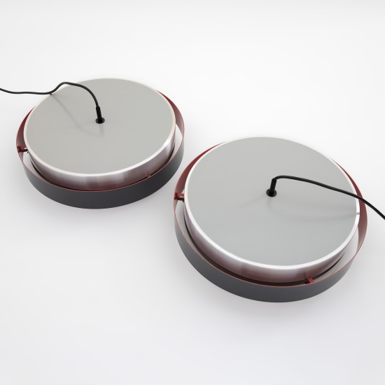 Sera pendant lights pair designed by Jo Hammerborg for Fog & Mørup, 1960s