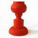 Aarikka of Finland orange wooden candleholder 70's