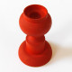 Aarikka of Finland orange wooden candleholder 70's