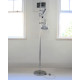 Bentler of Denmark twin-head chrome floor lamp