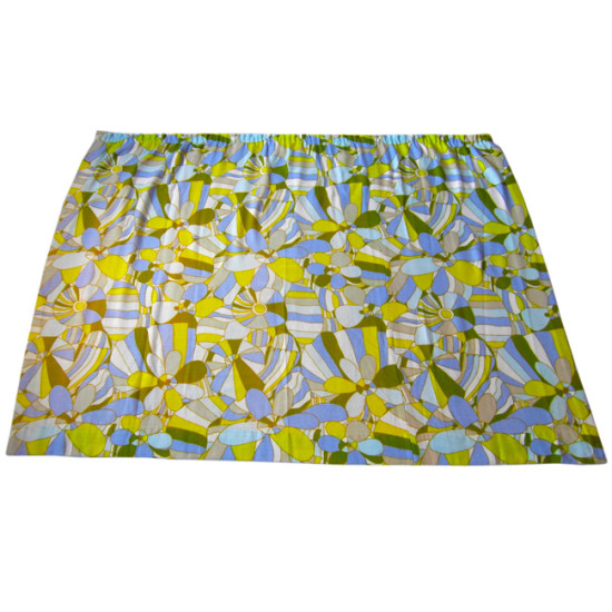 Pair of vintage curtains in acidic candy colours