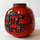 Red Carstens Tönnieshof vase West Germany