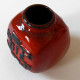 Red Carstens Tönnieshof vase West Germany