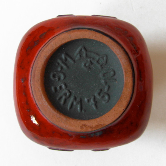 Red Carstens Tönnieshof vase West Germany