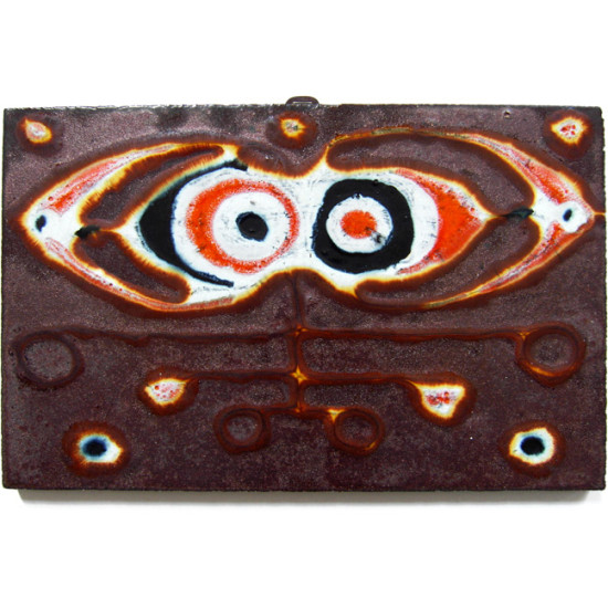 Ruscha COBRA-style enamelled ceramic wall tile