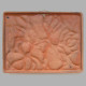 Large enamelled wall plaque with art nouveau revival artwork