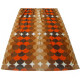 Single vintage curtain with retro pop circles design