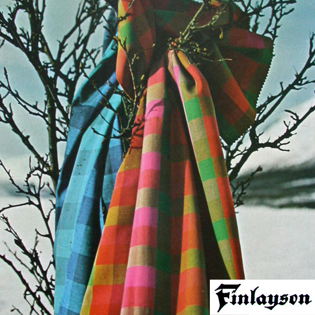 Finlayson of Finland vintage 1960s textile