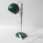 Green eyeball table lamp vintage Danish 1970s  