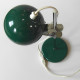Green eyeball table lamp vintage Danish 1970s