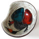 Small ceramic dish with 50s/60s girl in red-blue hat
