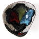 Small ceramic dish with 50s/60s girl in red-yellow-blue