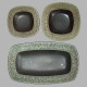 Danish midcentury modern ceramic dish trio