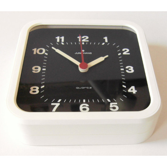 Junghans of West Germany white plastic wall clock