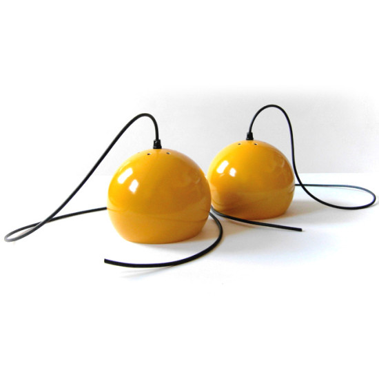 Two Lyskaer Belysning ball pendant lights