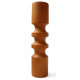 Carnaby-style oak double-ended candleholder