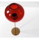 Ruby glass candle lamp by Hans-Agne Jakobsson