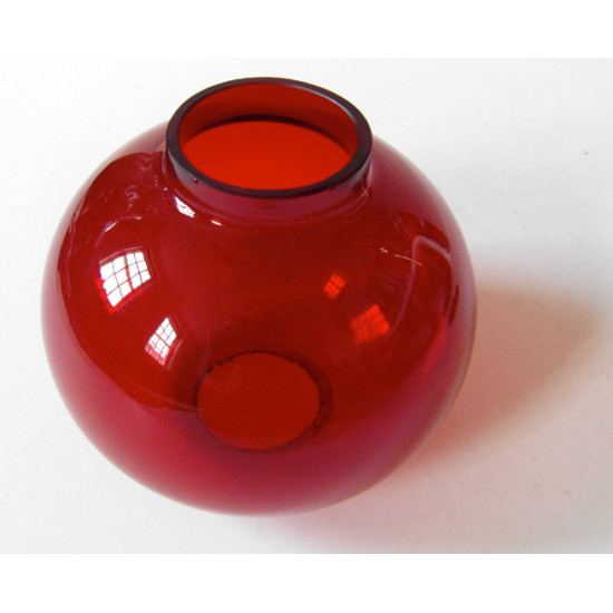 Ruby glass candle lamp by Hans-Agne Jakobsson