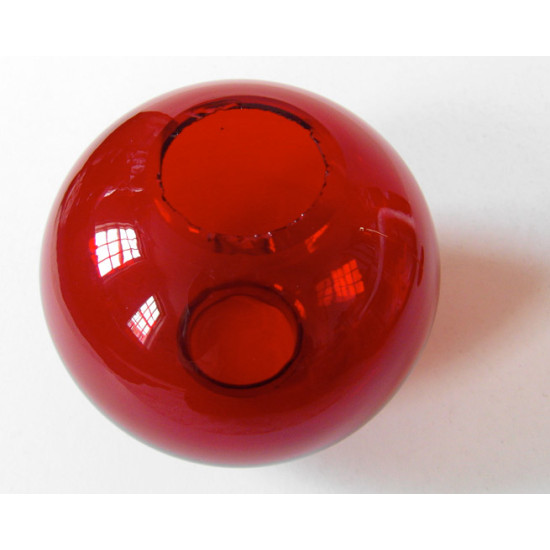 Ruby glass candle lamp by Hans-Agne Jakobsson