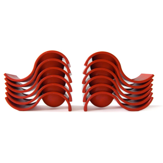 Stackable melamine egg cups by Juka of Denmark