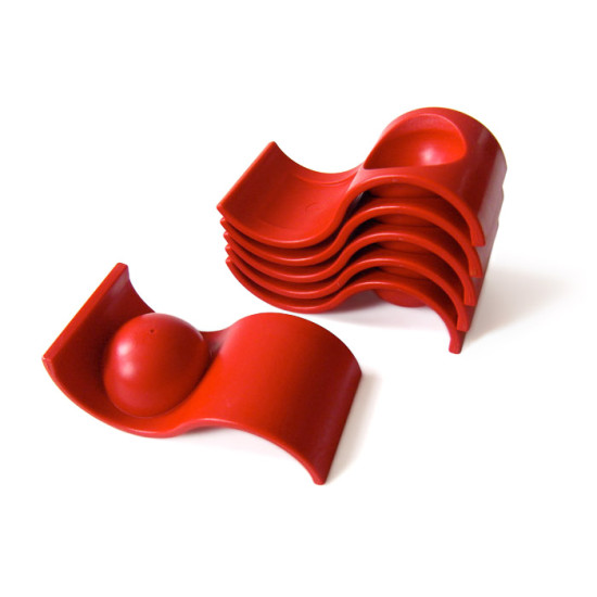 Stackable melamine egg cups by Juka of Denmark
