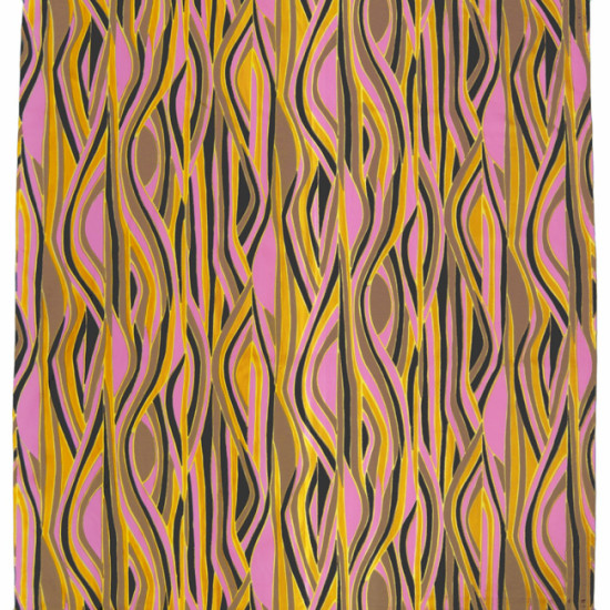 Slinky unused vintage pink and yellow zebra fabric