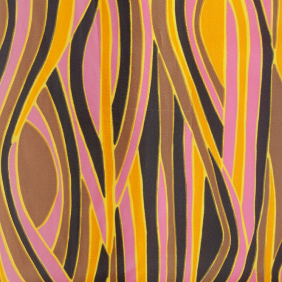 Slinky unused vintage pink and yellow zebra fabric