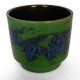 Green-glazed vintage West German planter