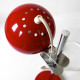 Red bubble retro vintage Danish table lamp